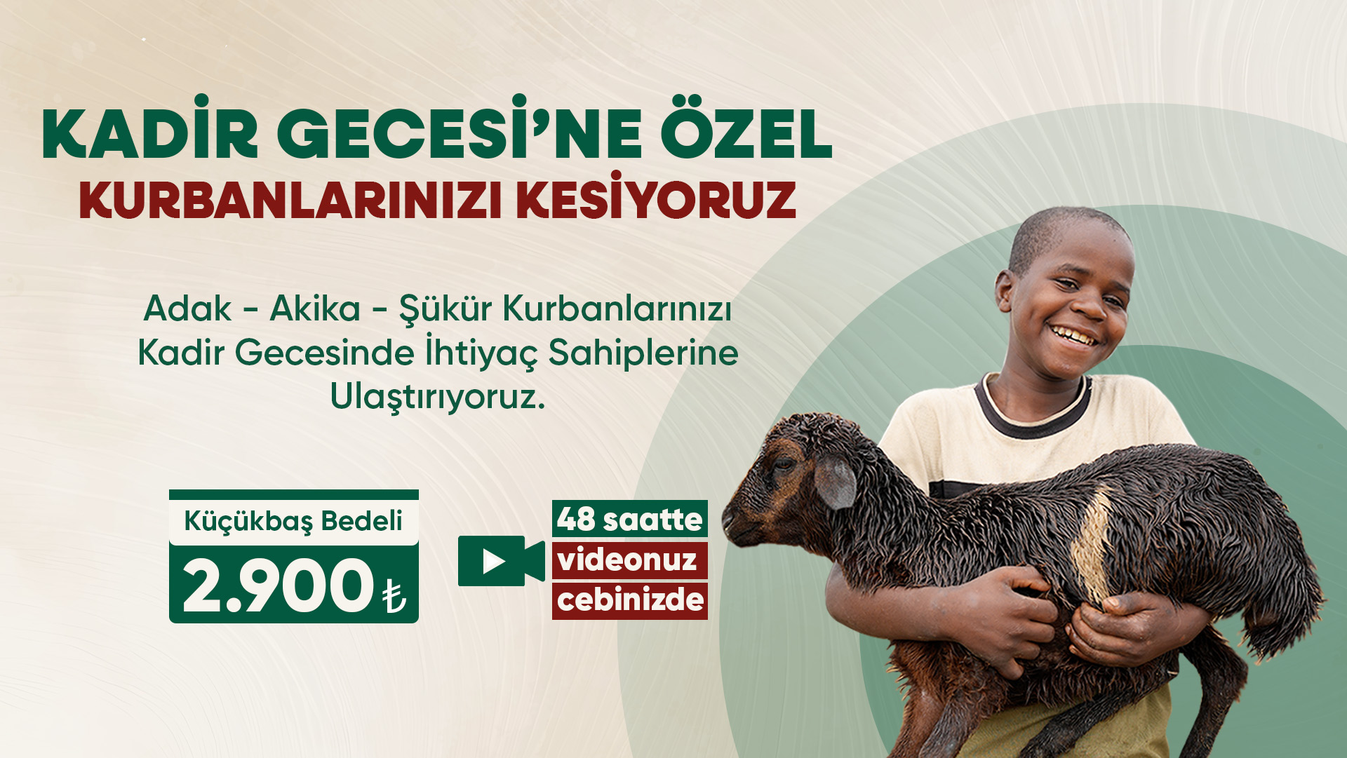 Kadir Gecesi'ne Özel Kurbanlarınızı Kesiyoruz Slider