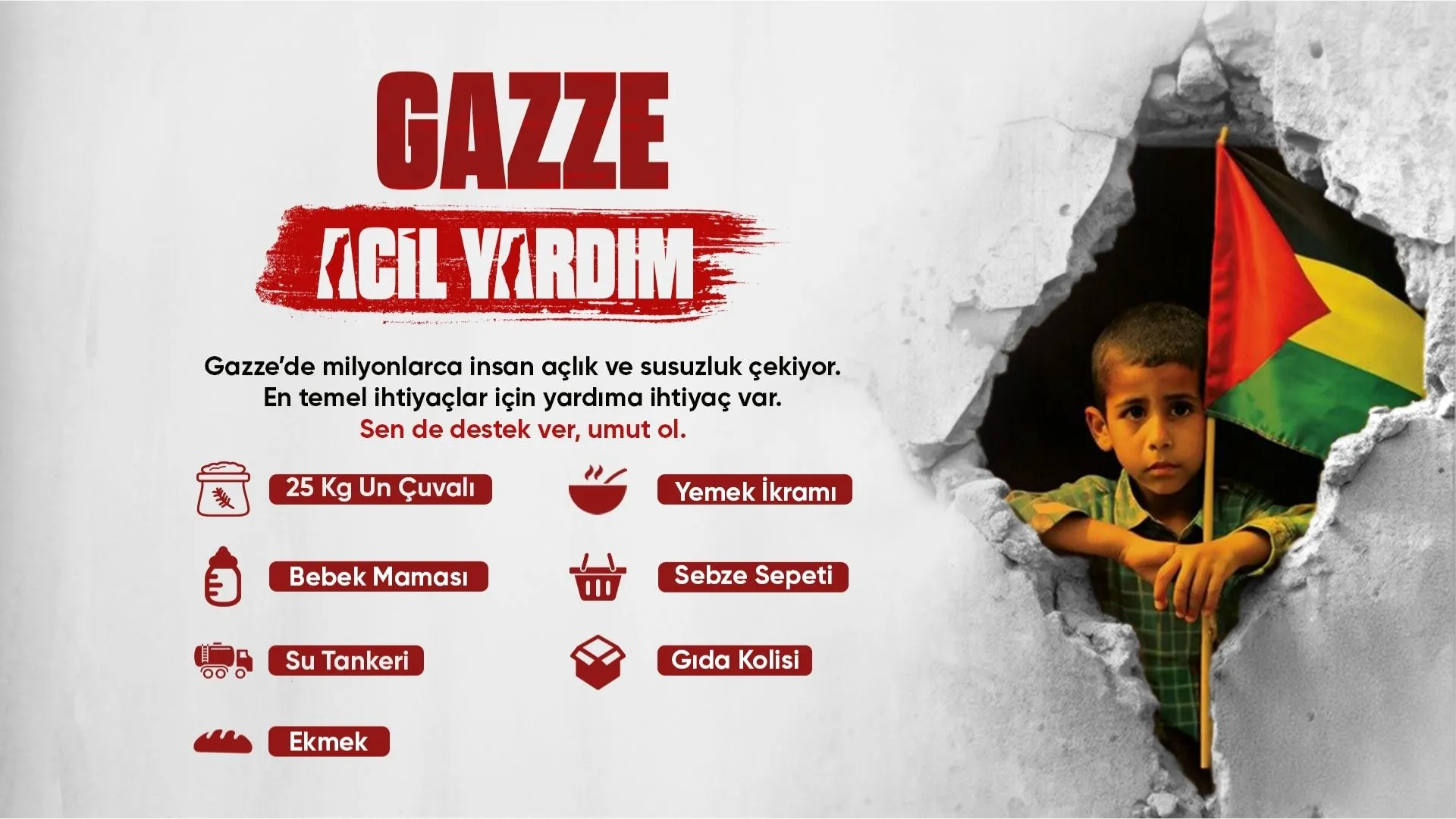 Gazze Acil YardımSlider
